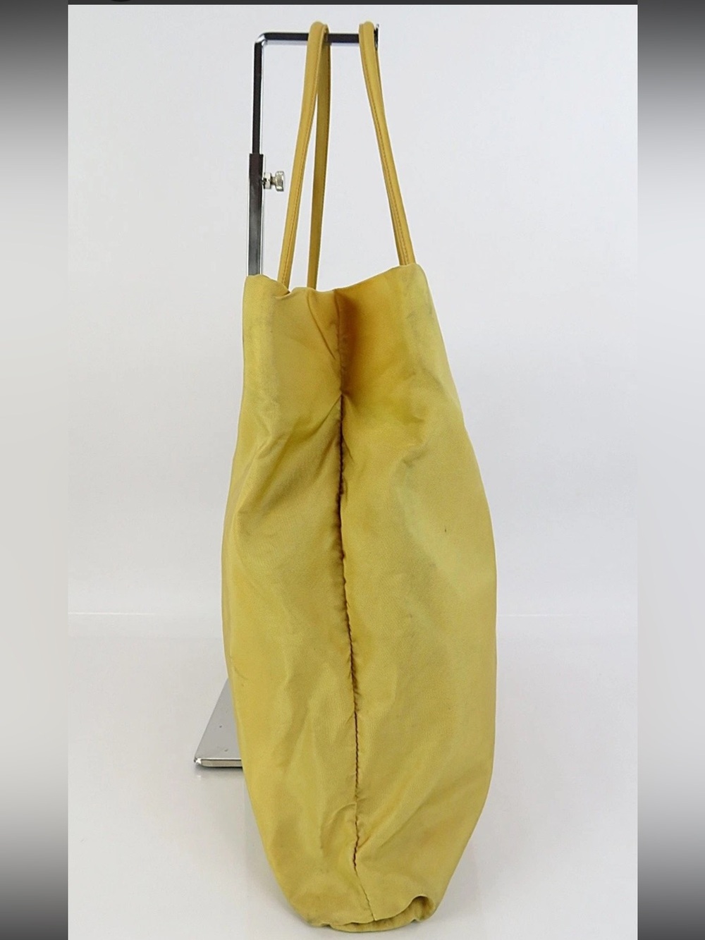 Prada Yellow Nylon Tote with Double Shoulder Straps - Picture 3 of 16